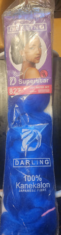 Blue hair extensions