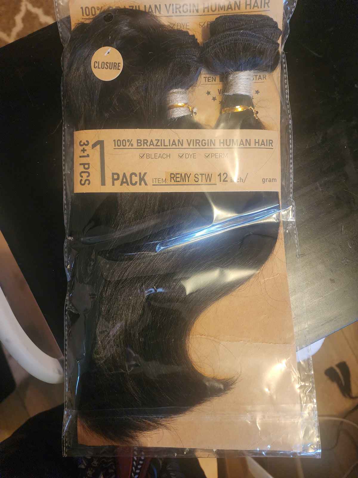 100% Brazilian Human Hair Sew-in weaves