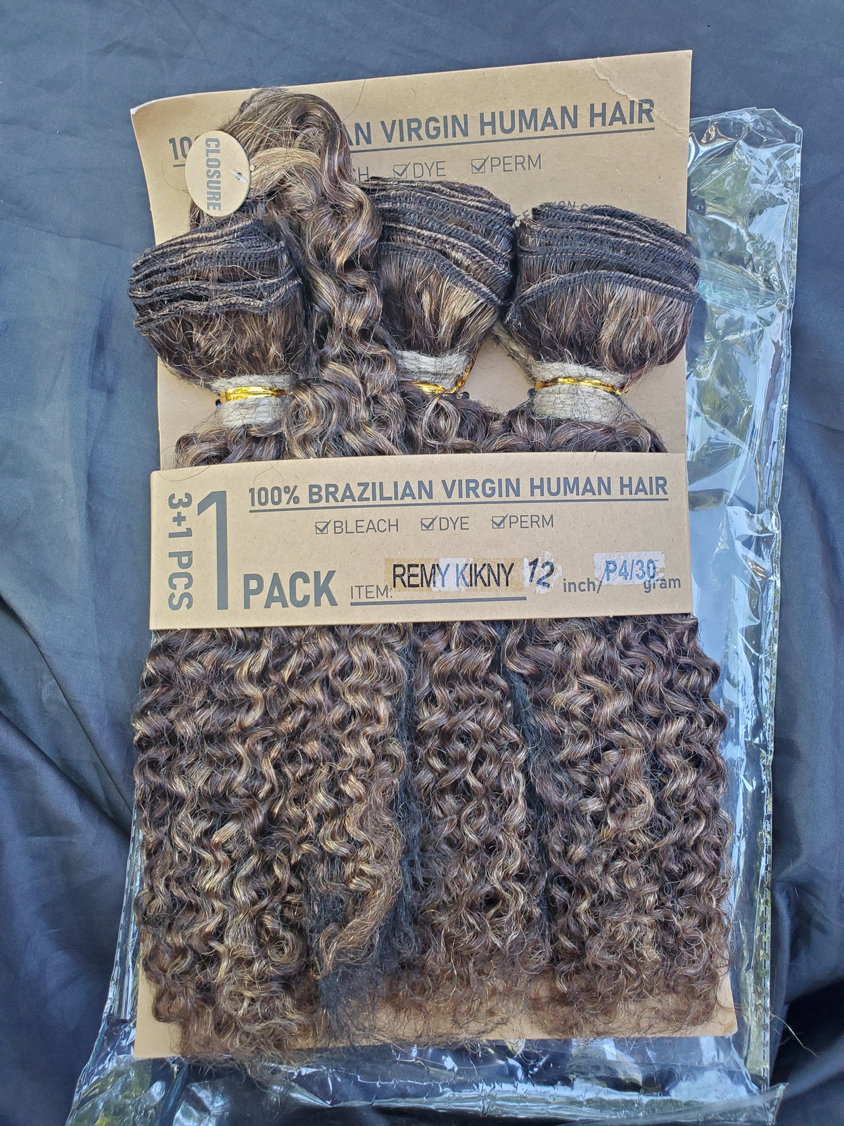 100% Brazilian virgin human hair sew-in weaves
