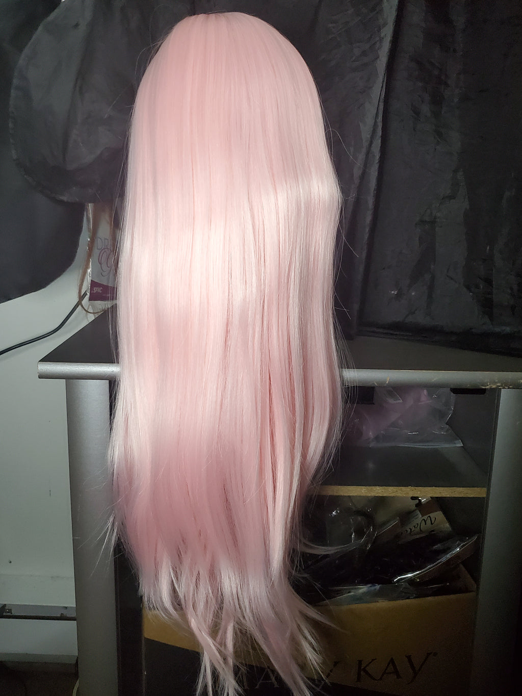 Light pink lace wig