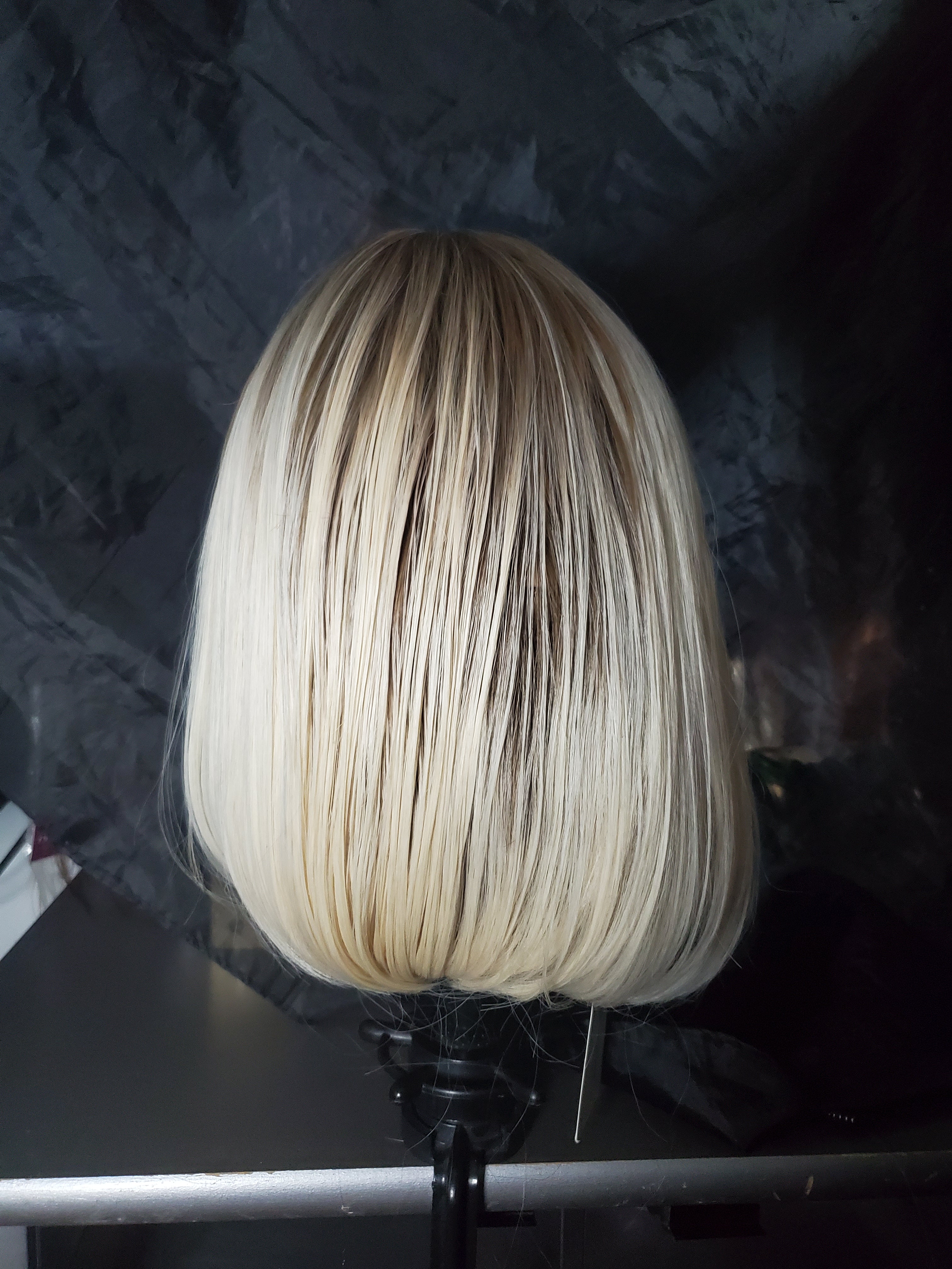 Light ash blonde bob wig