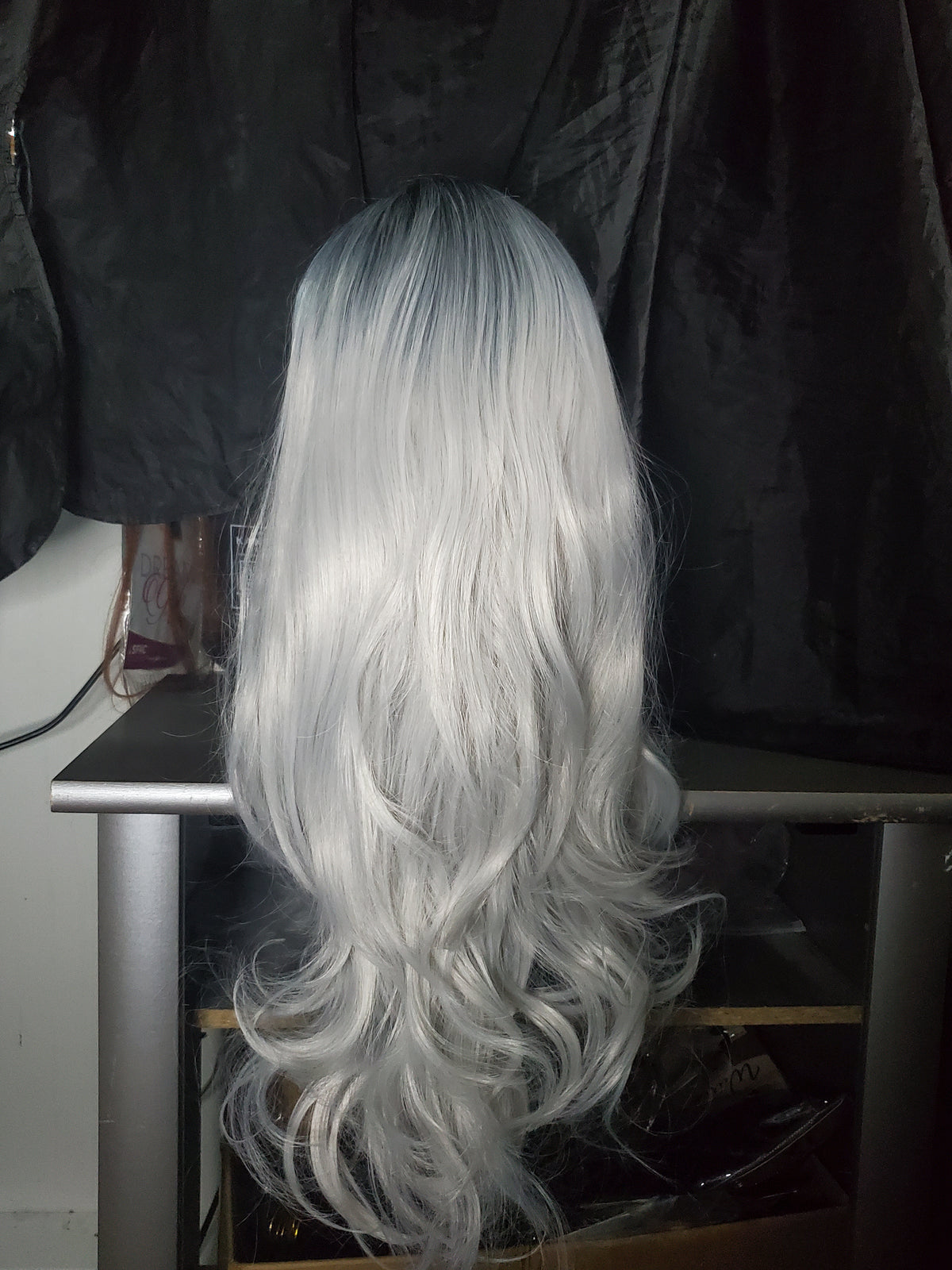 Gray ombre wavy wig