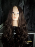 Dark brown wavy wig