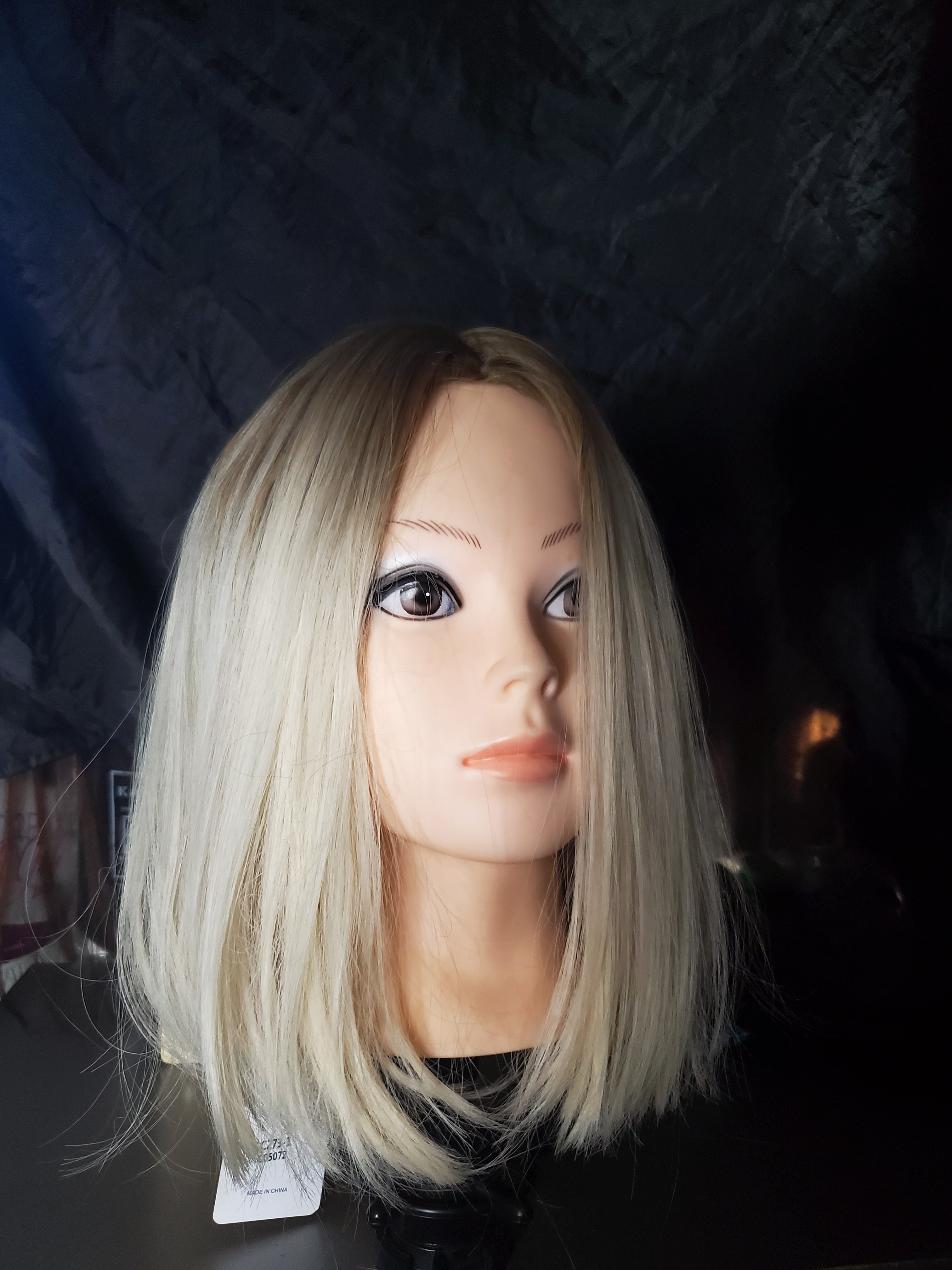 Light ash blonde bob wig