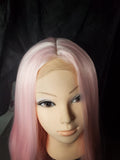 Light pink lace wig