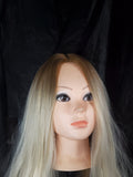 Light blonde ombre wavy wig